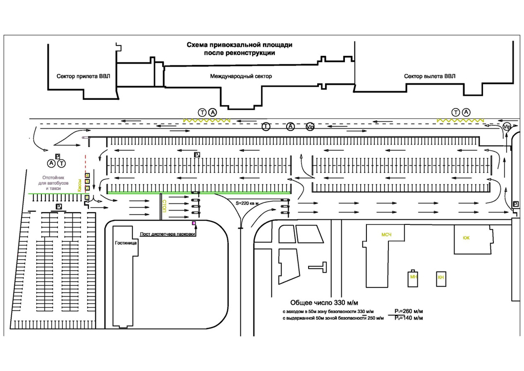Схема движения автотранспорта в аэропорту домодедово